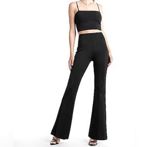Express Super High Waisted Body Contour Flare Pant With Built-in Shapewear